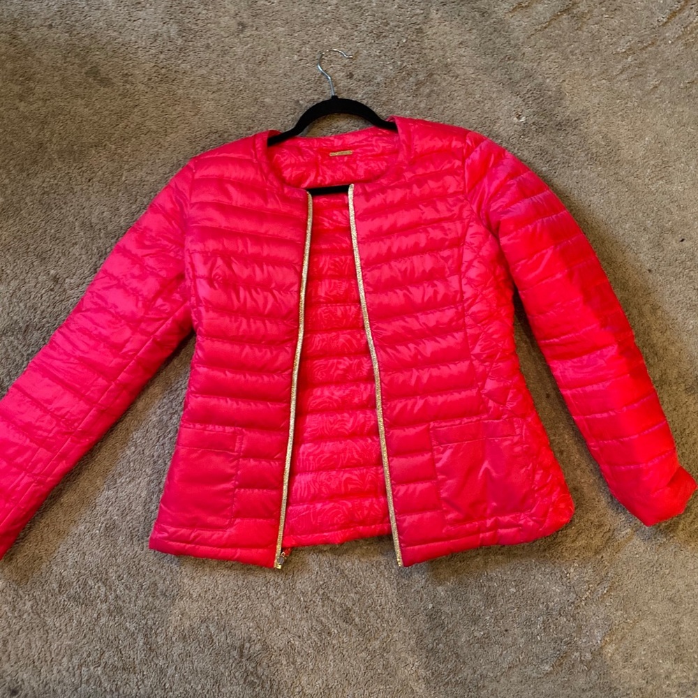 Hot Pink Lilly Pulitzer Puffer jacket